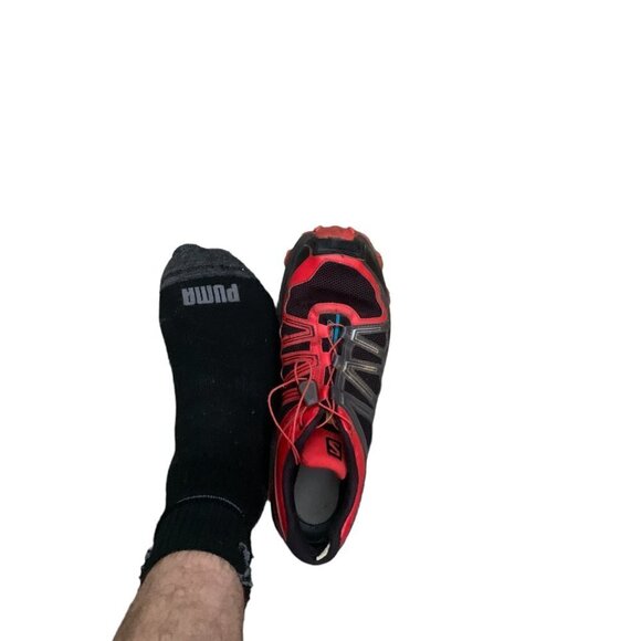 Salomon Fell Raiser Athletic Hiking Shoes Red - Picture 12 of 12